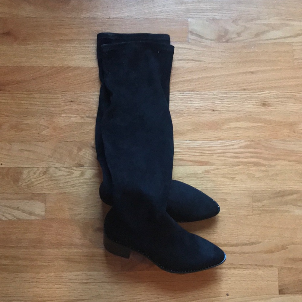 Over the knee suede boots.  NWB - Picture 3 of 3